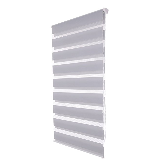 LUCKUP Horizontal Window Shade Blind Zebra Dual Roller Blinds Day and Night Blinds Curtains，Easy To Install 35.4