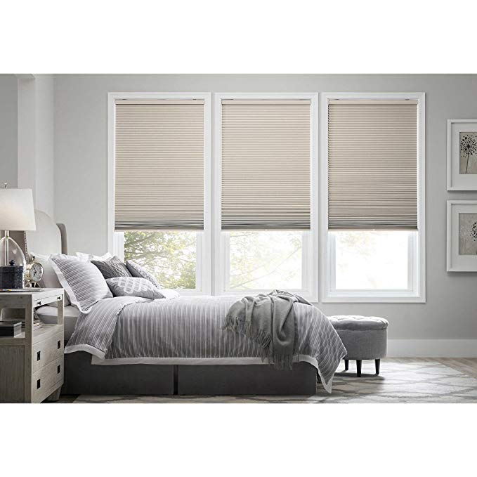 Real Simple Cordless Blackout Cellular Shade-29 in. x 72 in.-Tan