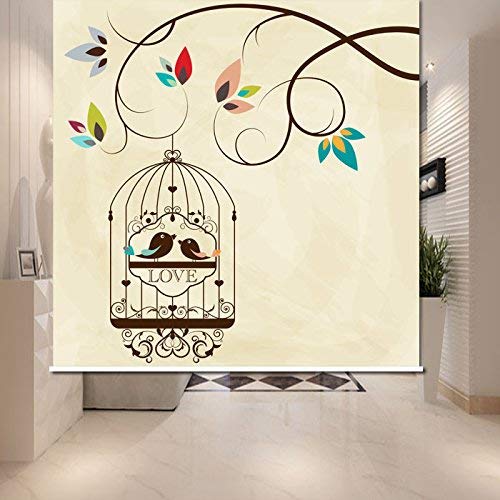 PASSENGER PIGEON Thermal Insulated Blackout Fabric Custom Window Roller Shades Blinds,50