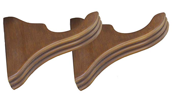 Menagerie Ribbed Window Brackets, Set Of 2, Faux Wood