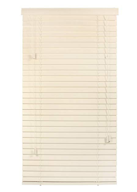 Home Detailerz Genwood 2-Inch Real Wood Blinds, 29 by 64-Inch, Oyster White